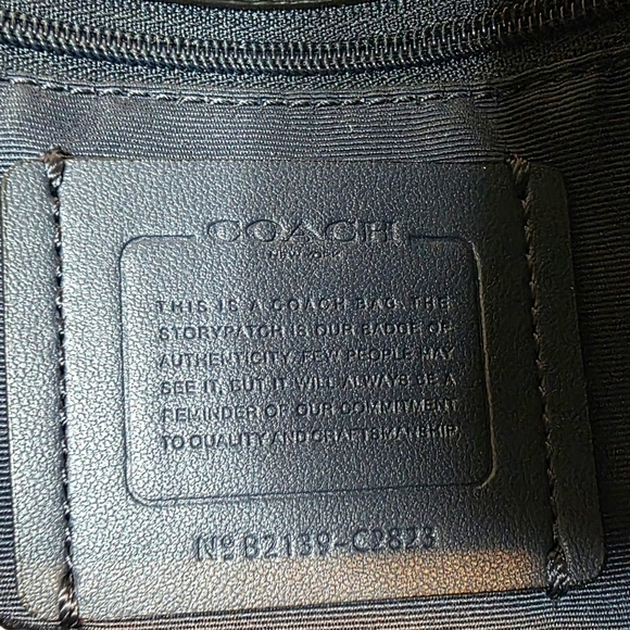 COACH C2823 TALL DEMPSEY CARRYALL SIGNATURE C W/VARSITY STRIPE & COACH PATCH - Picture 7 of 8